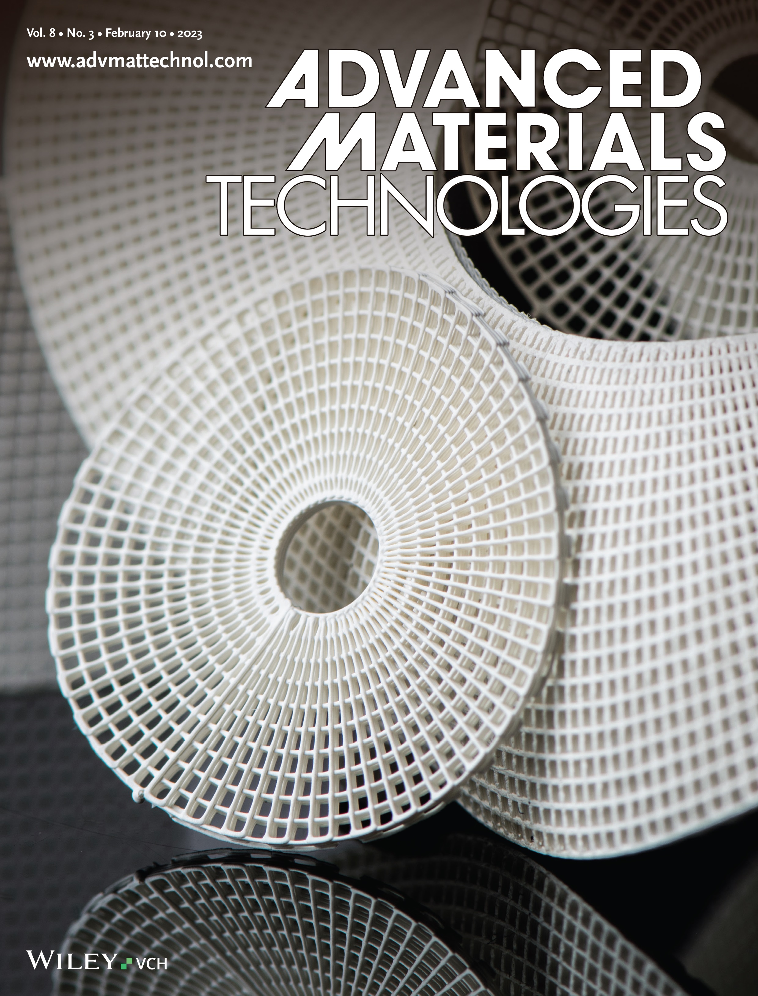Advanced Materials Technologies journal cover, February 10th, 2023